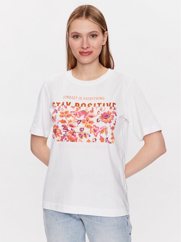 Marc Aurel Marc Aurel T-shirt 7427 7000 73566 Bijela Regular Fit