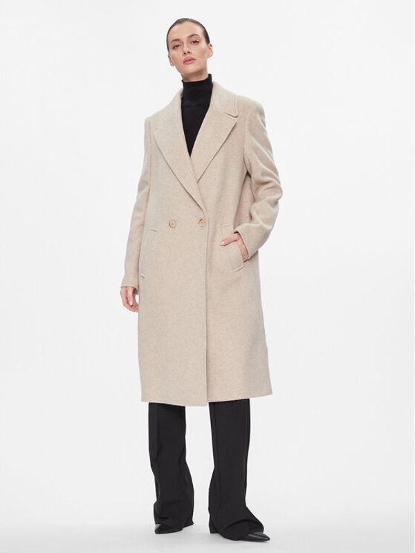 Marc Aurel Marc Aurel Vuneni kaput 5431 1025 24677 Bež Relaxed Fit