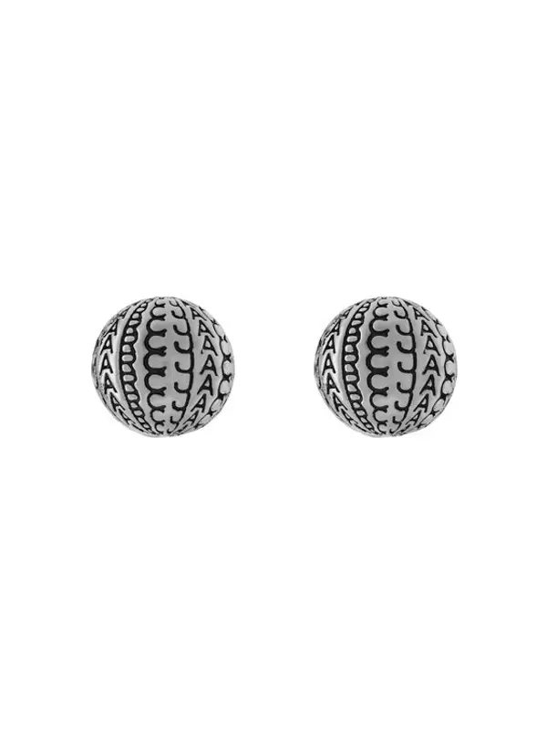 Marc Jacobs Marc Jacobs Naušnice The Monogram Stud 2S4JER001J53 Srebrna