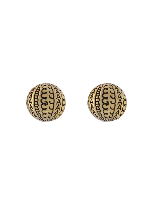 Marc Jacobs Marc Jacobs Naušnice The Monogram Stud 2S4JER001J53 Zlatna
