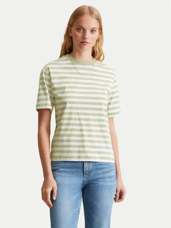 Marc O'Polo DENIM Marc O'Polo Denim T-shirt 500 0006 509 Zelena Relaxed Fit
