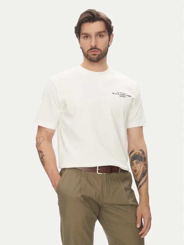 Marc O'Polo DENIM Marc O'Polo Denim T-shirt 500 0007 261 Écru Oversize