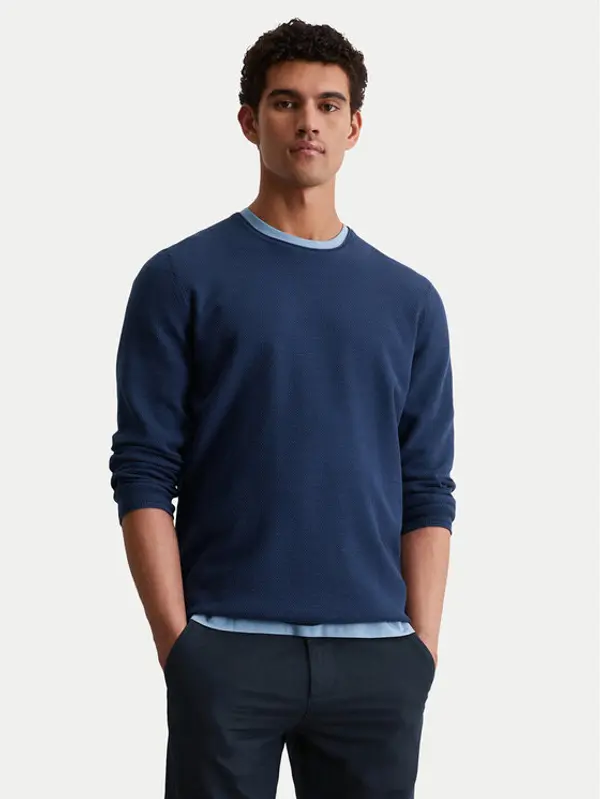 Marc O'Polo Marc O'Polo Džemper 526 5023 60080 Tamnoplava Regular Fit