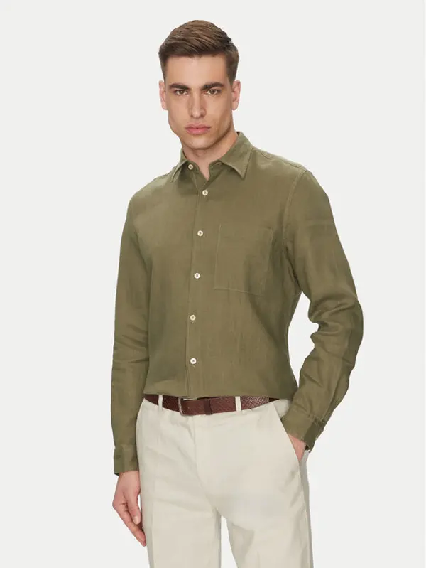 Marc O'Polo Marc O'Polo Košulja 523 7428 42318 Zelena Regular Fit