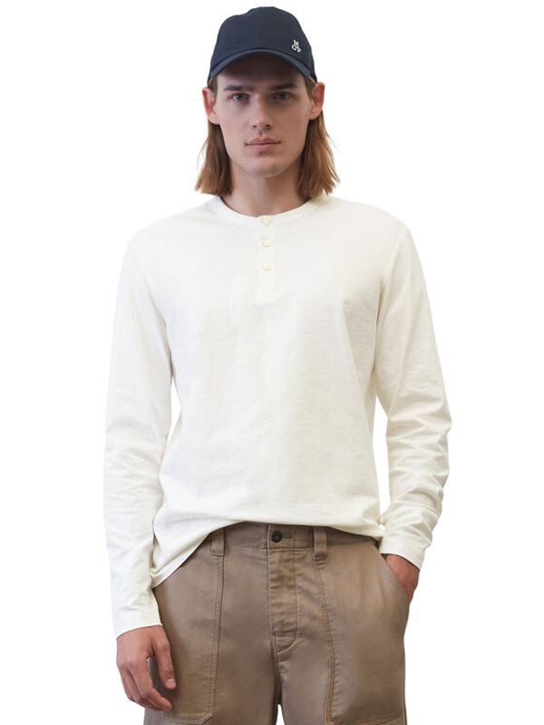 Marc O'Polo Marc O'Polo Majica dugih rukava 322219852284 Bijela Regular Fit