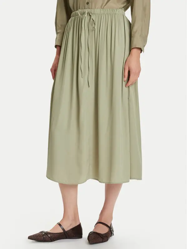Marc O'Polo Marc O'Polo Midi suknja 506 1169 20053 Zelena Flared Fit