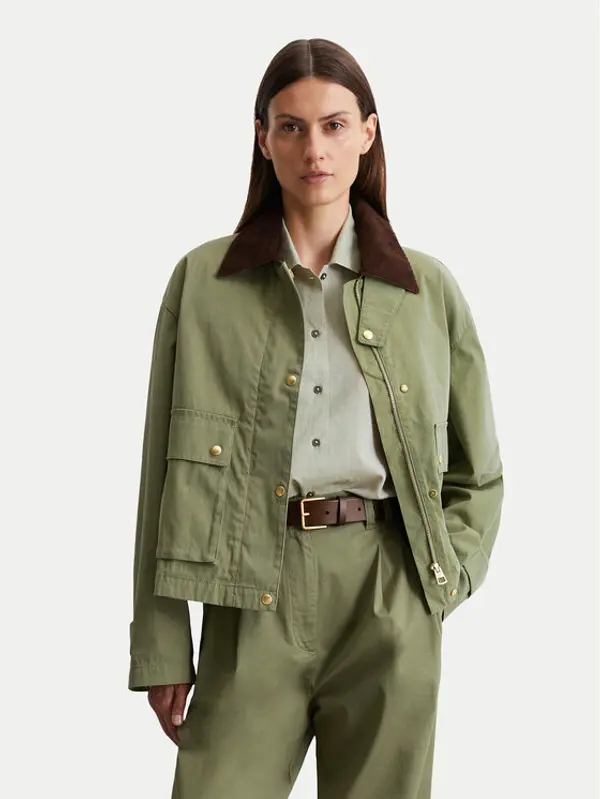 Marc O'Polo Marc O'Polo Prijelazna jakna 506 0080 70301 Zelena Regular Fit