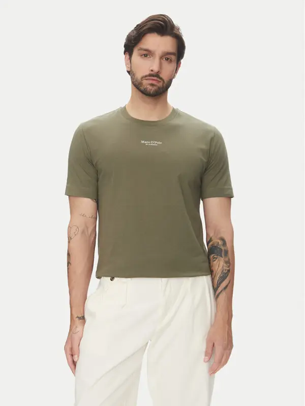Marc O'Polo Marc O'Polo T-shirt 523 2012 51382 Zelena Regular Fit