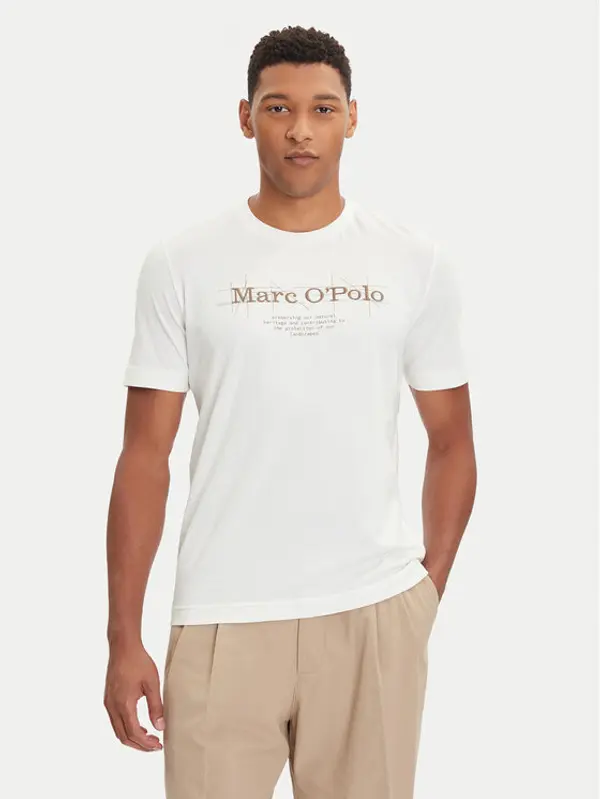 Marc O'Polo Marc O'Polo T-shirt 528 2305 51196 Écru Regular Fit