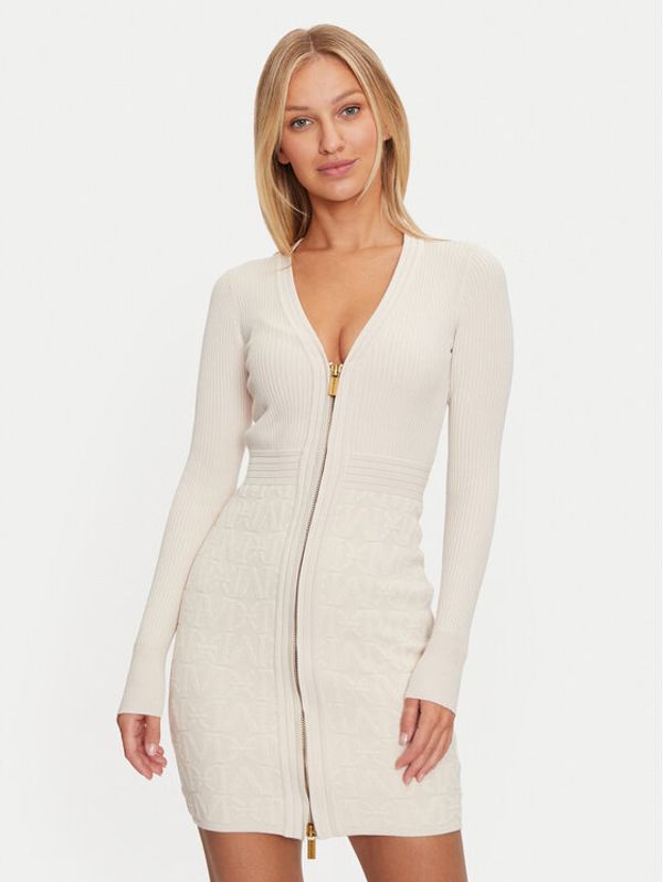 Marciano Guess Marciano Guess Džemper haljina 4BGK91 5661Z Écru Slim Fit