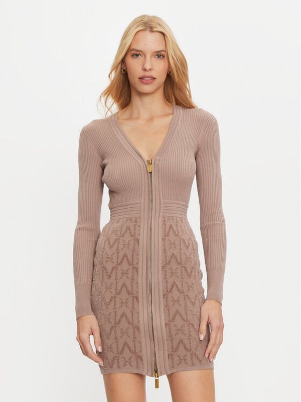 Marciano Guess Marciano Guess Džemper haljina 4BGK91 5661Z Smeđa Slim Fit