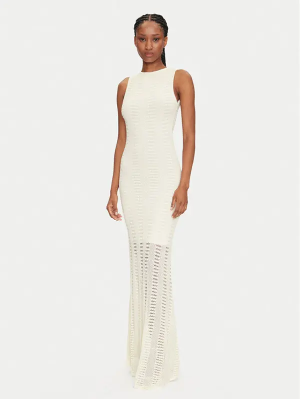 Marciano Guess Marciano Guess Džemper haljina 5GGK44 5869Z Écru Regular Fit