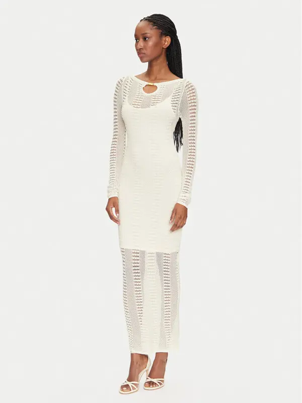 Marciano Guess Marciano Guess Džemper haljina 5GGK45 5869Z Bijela Regular Fit
