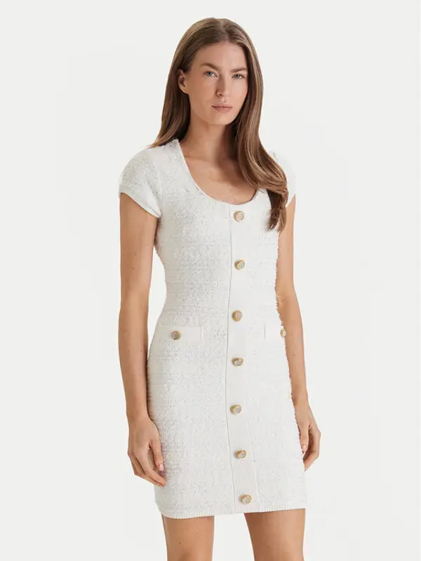 Marciano Guess Marciano Guess Džemper haljina 6RGK48 5852Z Bijela Regular Fit