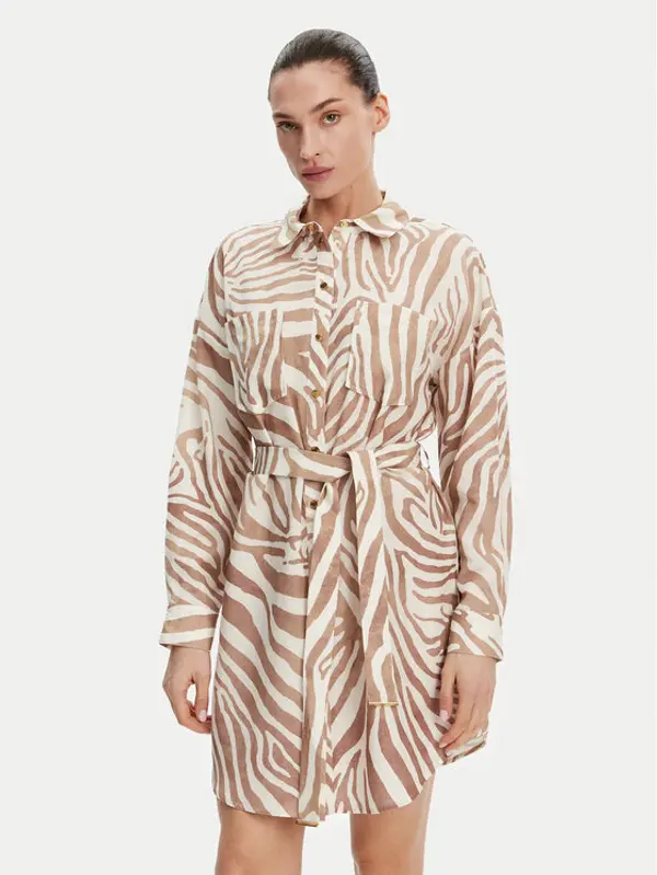 Marciano Guess Marciano Guess Haljina košulja 5GGK41 7314A Bež Regular Fit