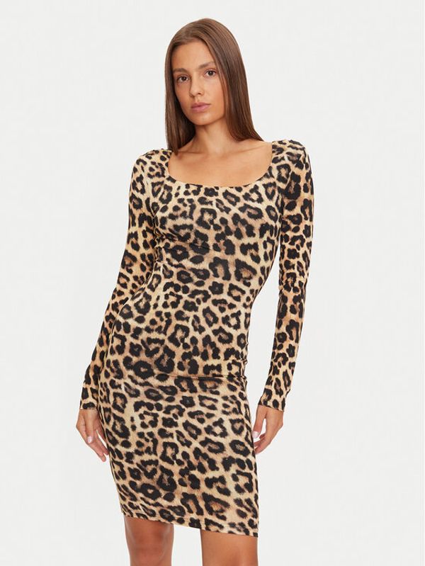 Marciano Guess Marciano Guess Koktel haljina 4BGK12 6264A Smeđa Slim Fit