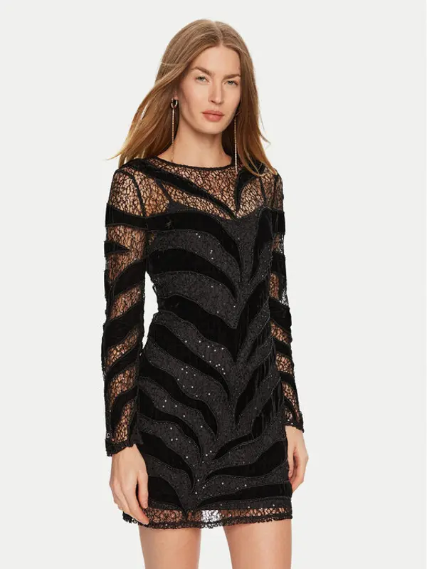Marciano Guess Marciano Guess Koktel haljina 4BGK93 6279A Crna Regular Fit