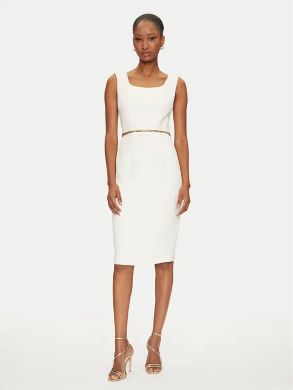 Marciano Guess Marciano Guess Koktel haljina 5GGK12 7300A Écru Regular Fit