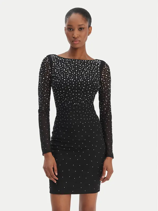 Marciano Guess Marciano Guess Koktel haljina 6RGK02 6218A Crna Slim Fit