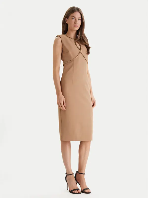 Marciano Guess Marciano Guess Koktel haljina 6RGK18 9373Z Bež Regular Fit