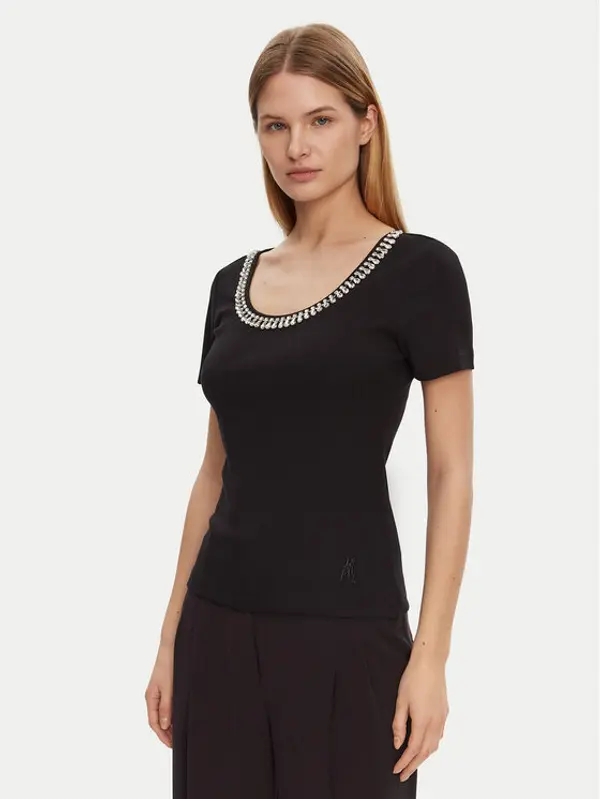 Marciano Guess Marciano Guess Majica 5RGP18 6299A Crna Reglan Fit