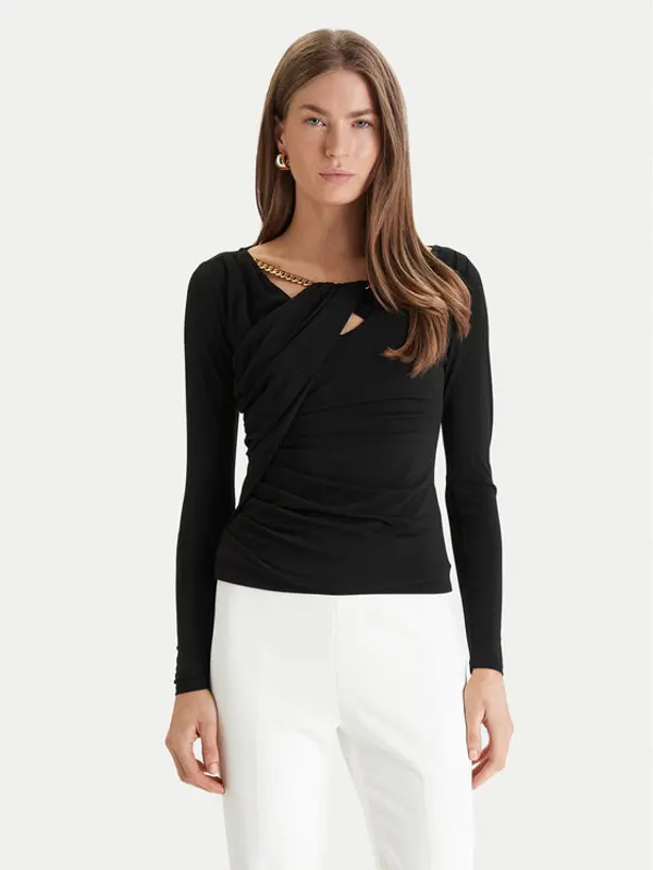 Marciano Guess Marciano Guess Majica 6RGP06 6257A Crna Slim Fit