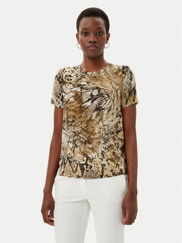 Marciano Guess Marciano Guess Majica Blusa tatjana ss printed Smeđa Comfort Fit