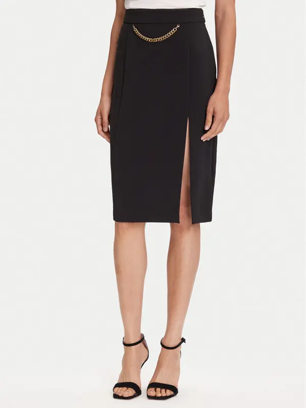 Marciano Guess Marciano Guess Midi suknja 5YGD07 7357A Crna Regular Fit