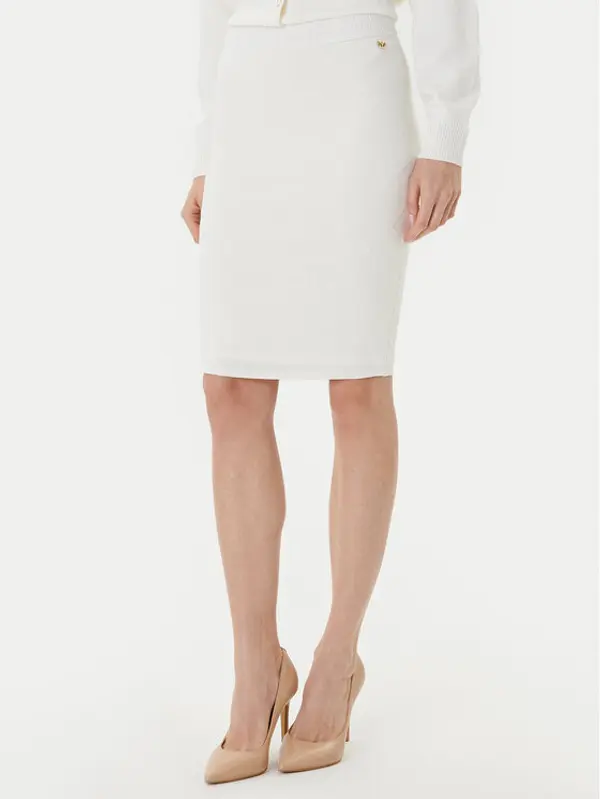 Marciano Guess Marciano Guess Midi suknja 5YGD29 5036Z Bijela Slim Fit