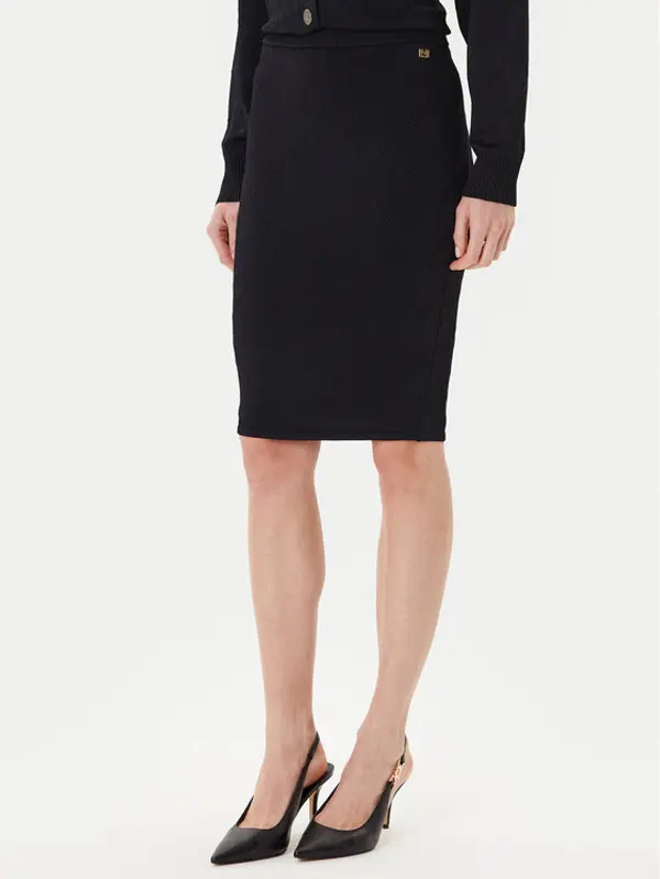 Marciano Guess Marciano Guess Midi suknja 5YGD29 5036Z Crna Slim Fit