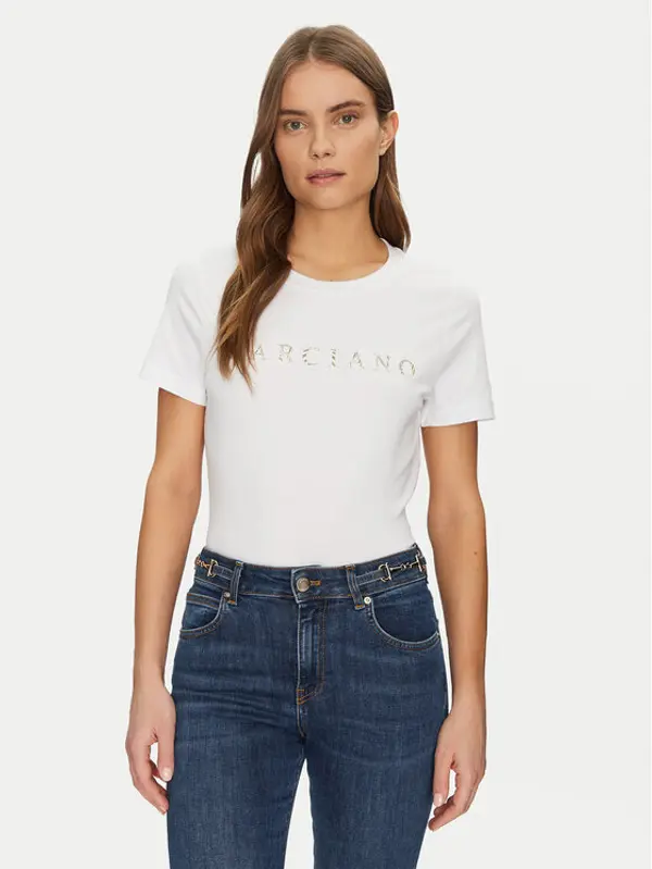 Marciano Guess Marciano Guess T-shirt 5GGI00 6008A Bijela Slim Fit