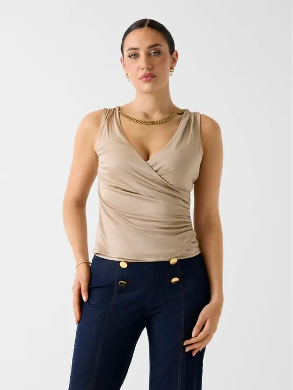 Marciano Guess Marciano Guess Top 181916 Smeđa Classic Fit