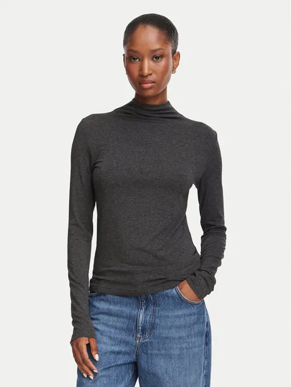 Marella Marella Dolčevita Zona 2625946011 Tamno siva Slim Fit