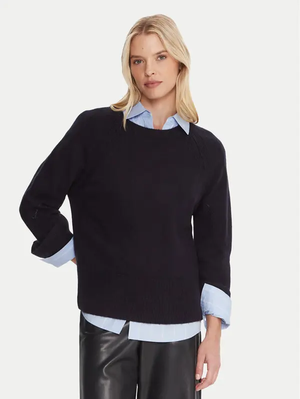 Marella Marella Džemper Alaska 2525366102 Tamnoplava Regular Fit