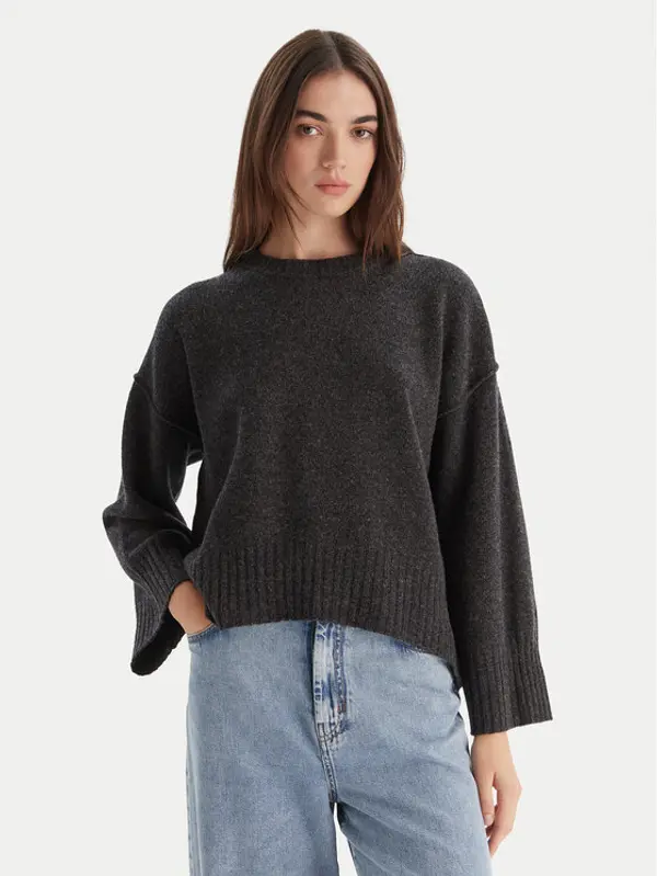 Marella Marella Džemper Amelia 2523366305 Siva Loose Fit
