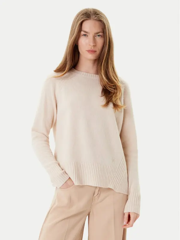 Marella Marella Džemper Celia 2523366215 Écru Regular Fit