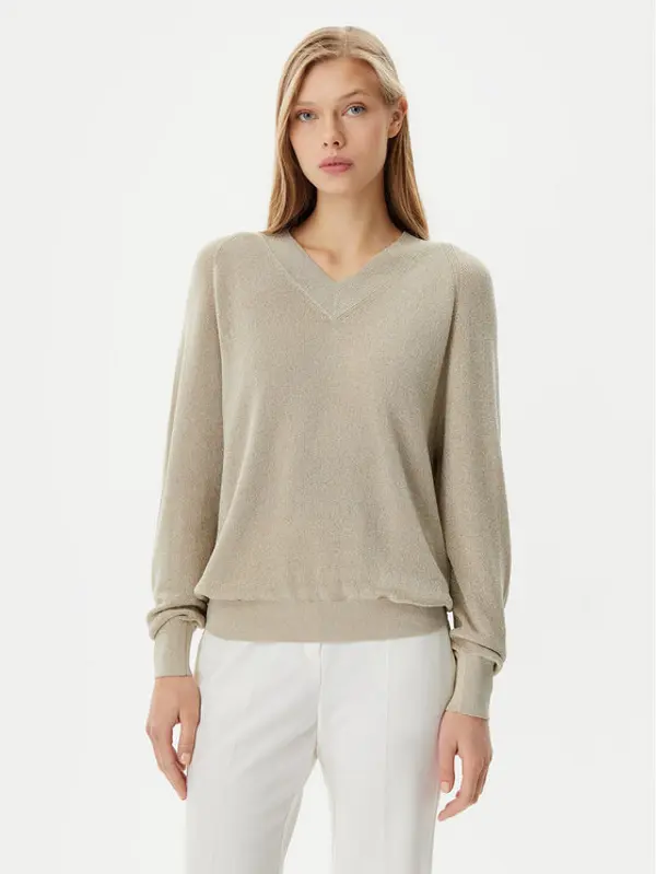 Marella Marella Džemper Dario 2513361121 Bež Relaxed Fit