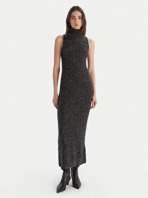 Marella Marella Džemper haljina Ilsa 2523326072 Siva Slim Fit