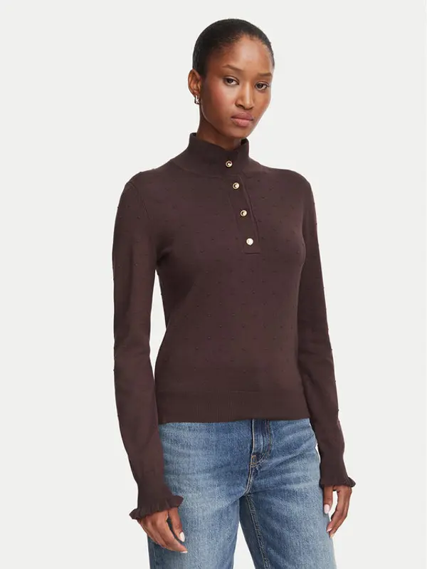 Marella Marella Džemper Onde 2625366101 Tamno smeđa Regular Fit