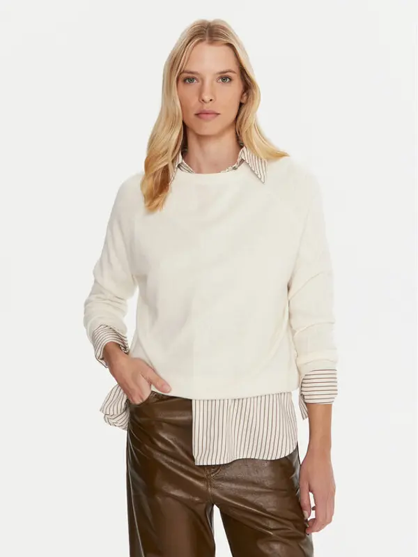 Marella Marella Džemper Tesa 2523366171 Bijela Relaxed Fit