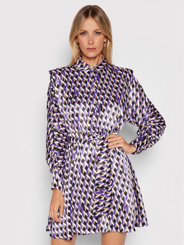 Marella Marella Haljina košulja Andina 32261516 Ljubičasta Relaxed Fit