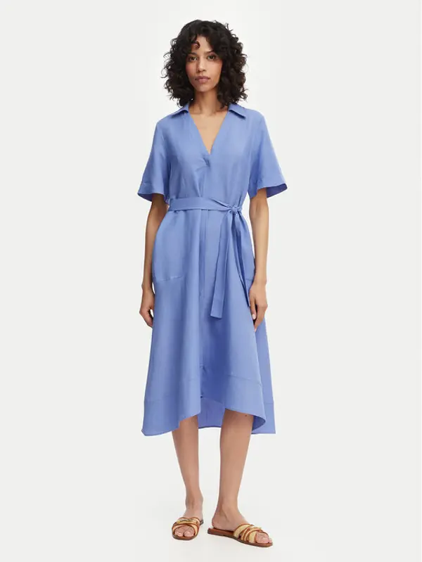 Marella Marella Haljina košulja Detto 2615221082 Plava Regular Fit