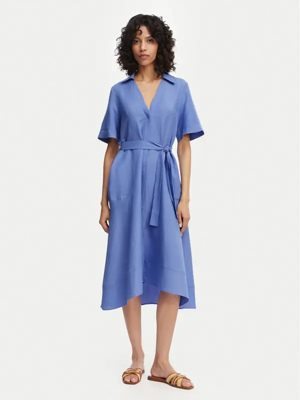 Marella Marella Haljina košulja Detto 2615221082 Plava Regular Fit
