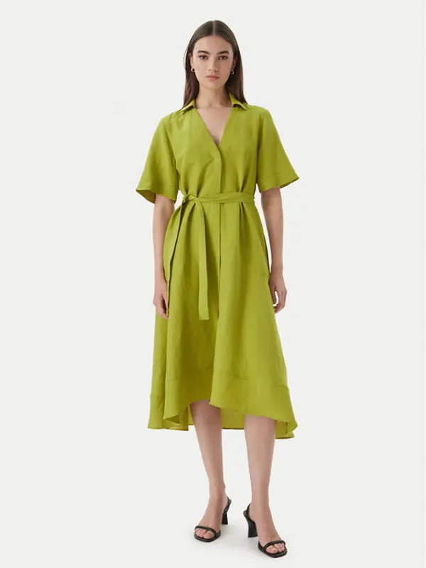 Marella Marella Haljina košulja Detto 2615221082 Zelena Regular Fit