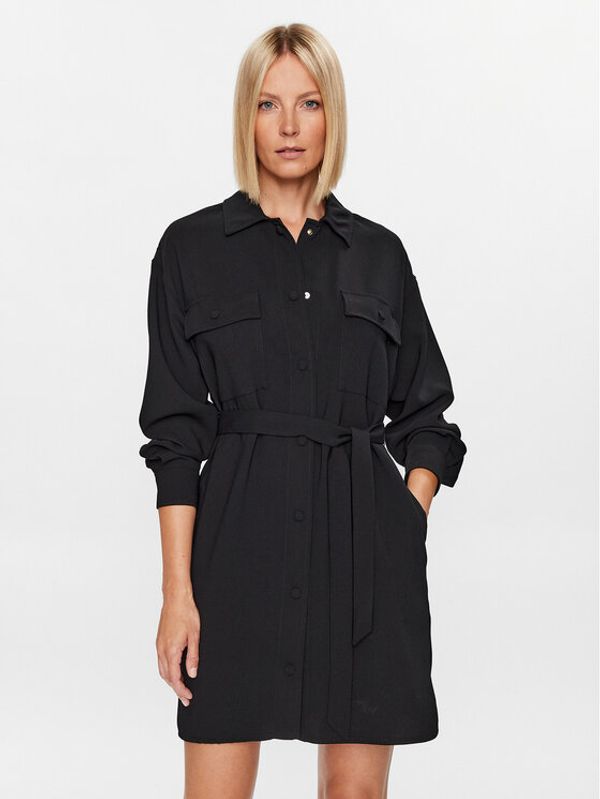 Marella Marella Haljina košulja Echi 2332260933 Crna Regular Fit