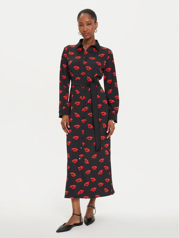 Marella Marella Haljina košulja Ramona 2423226133 Crna Regular Fit