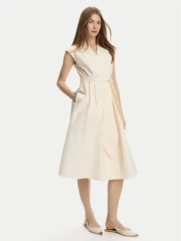 Marella Marella Haljina za svaki dan Ossola 2513221172 Écru Regular Fit