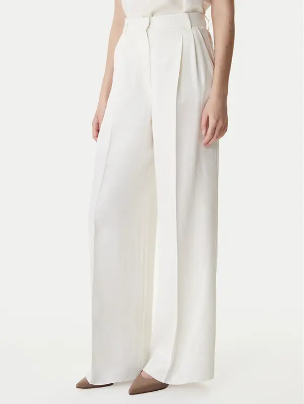Marella Marella Hlače Adito 2615131221 Écru Straight Fit