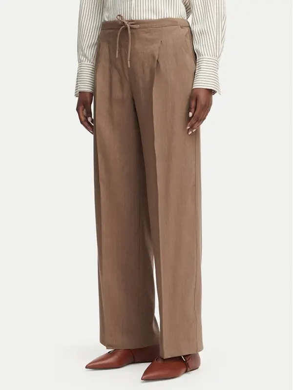 Marella Marella Hlače Alloro 2613131115 Smeđa Regular Fit
