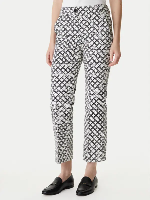 Marella Marella Hlače Classi 2615131201 Crna Slim Fit